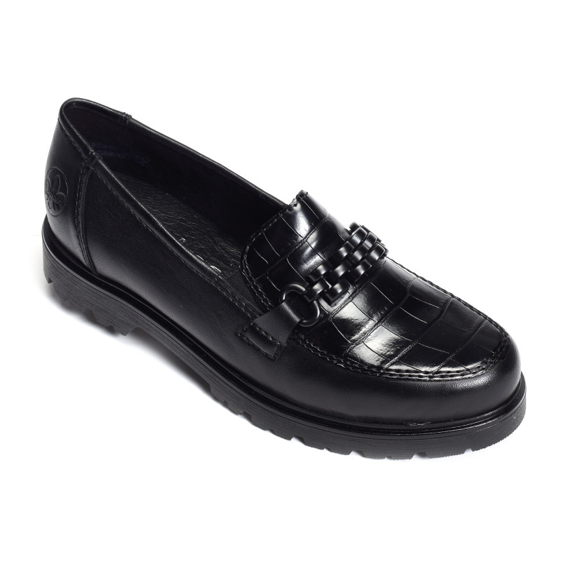 45561 Noir, Mocassins Rieker