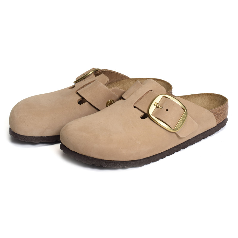 BOSTON BIG BUCKLE Sand, Sabots Birkenstock