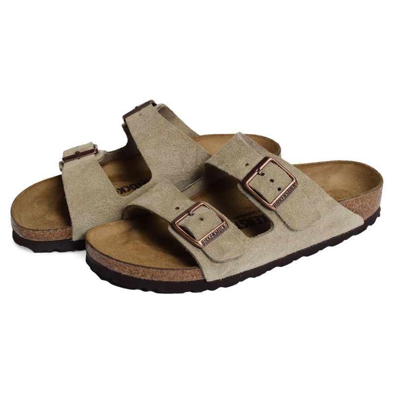 ARIZONA SUEDE W Taupe, Mules Birkenstock