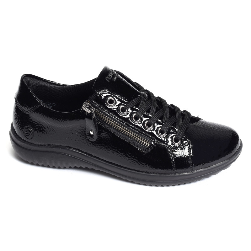 D1E03 Verni Noir, Sneakers basses Remonte