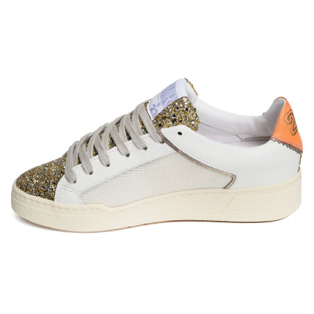 DUCK Blanc Or, Sneakers basses Semerdjian