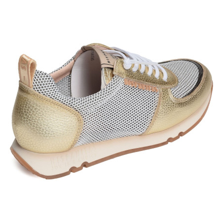 KAIRA 232611 Blanc Or, Baskets running Hispanitas