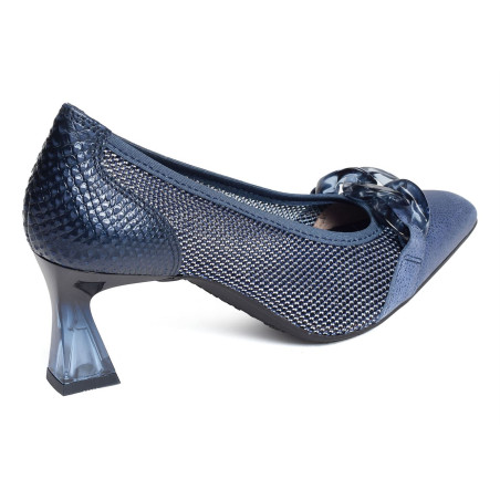 DALIA 232742 Bleu, Escarpins à bout pointu Hispanitas