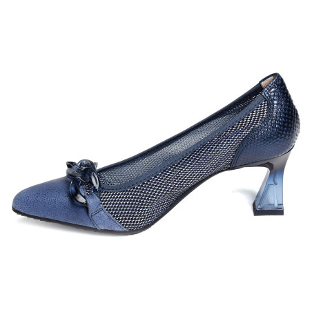 DALIA 232742 Bleu, Escarpins à bout pointu Hispanitas