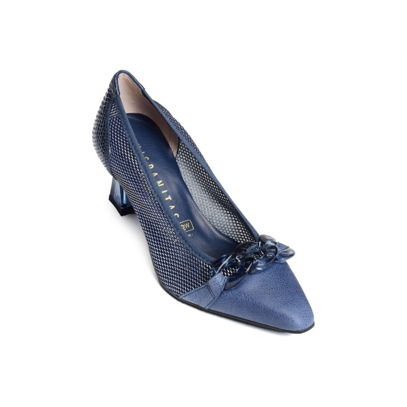 DALIA 232742 Bleu, Escarpins à bout pointu Hispanitas