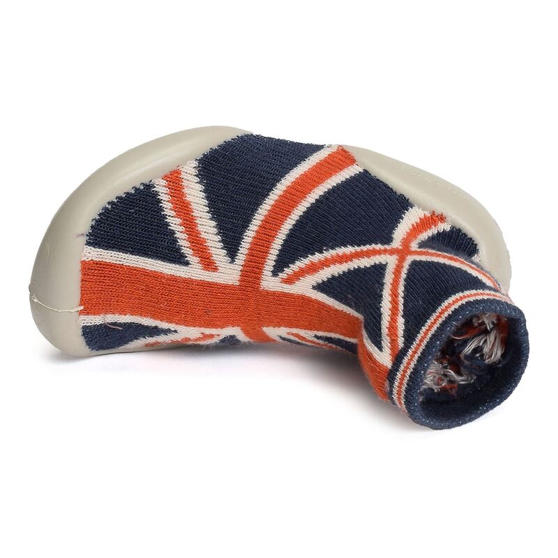 UNION JACK Bleu Rouge, Chaussons Chaussettes Collégien