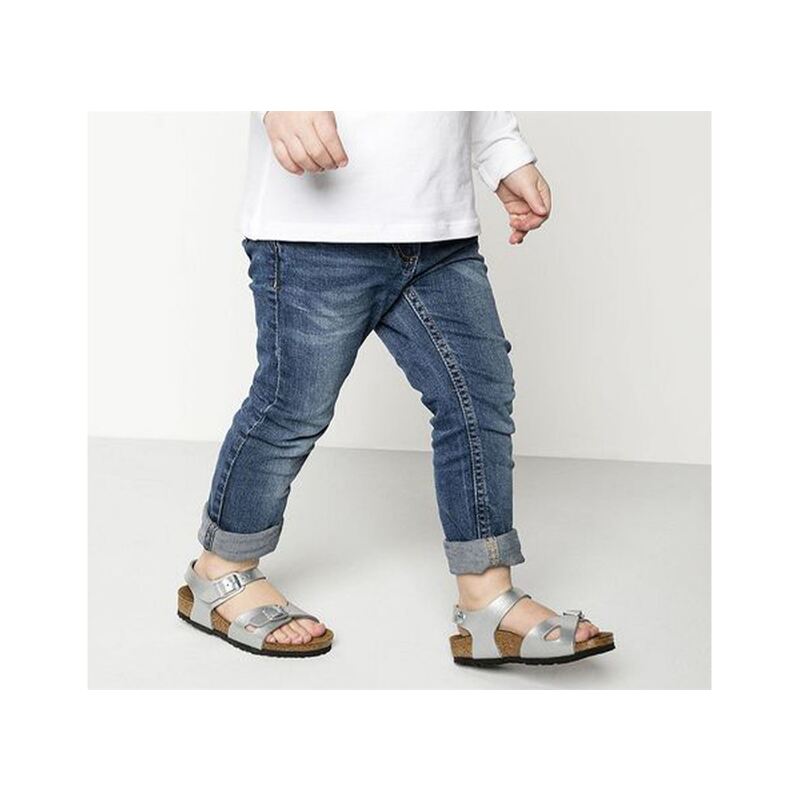 RIO Argent, Sandales plates & Nu-Pieds Birkenstock