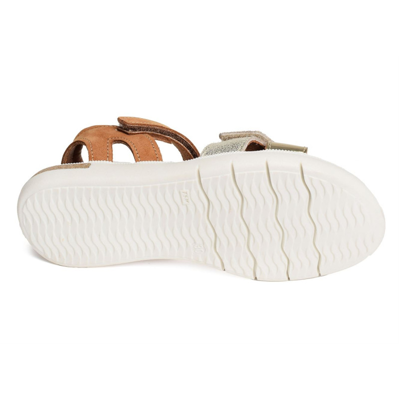 EVI Camel Or, Sandales plates & Nu-Pieds Bellamy