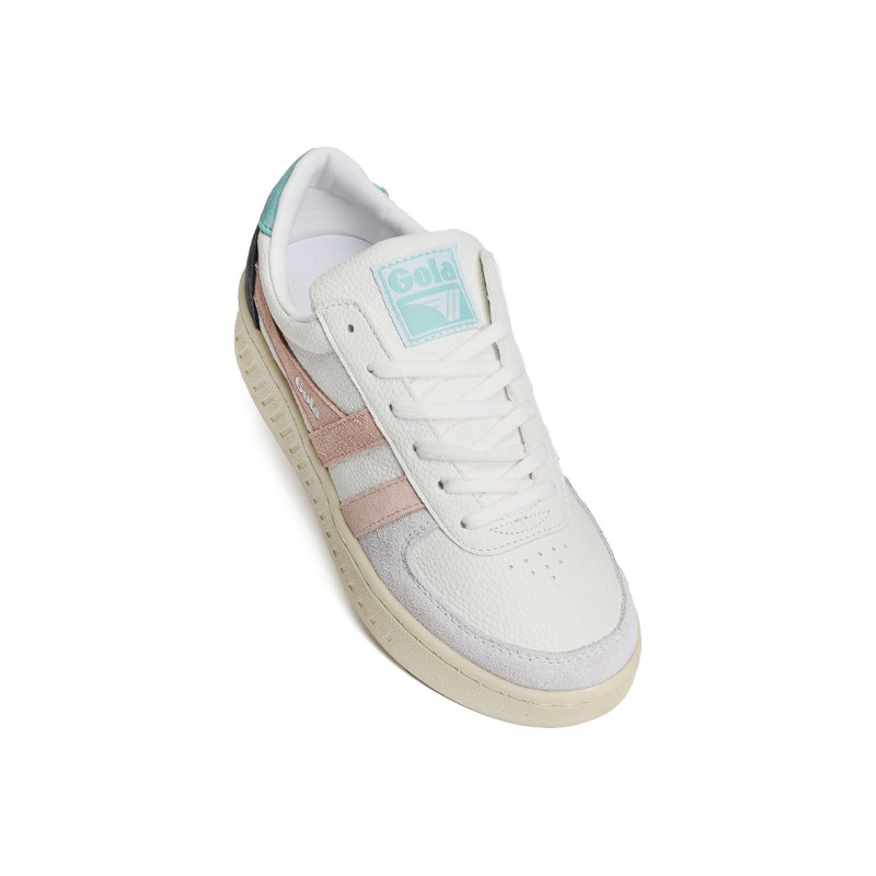 GRANDSLAM TRIDENT TRAINERS W Blanc Rose, Sneakers basses Gola