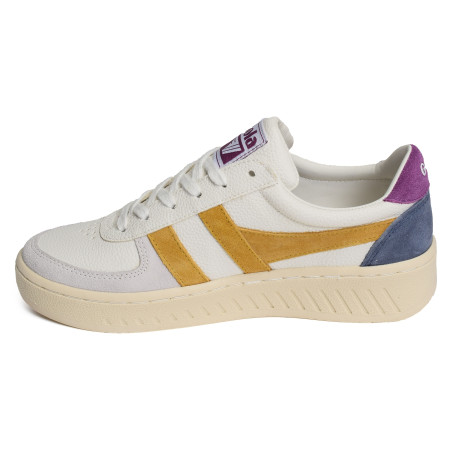 GRANDSLAM TRIDENT TRAINERS W Blanc Violet, Sneakers basses Gola