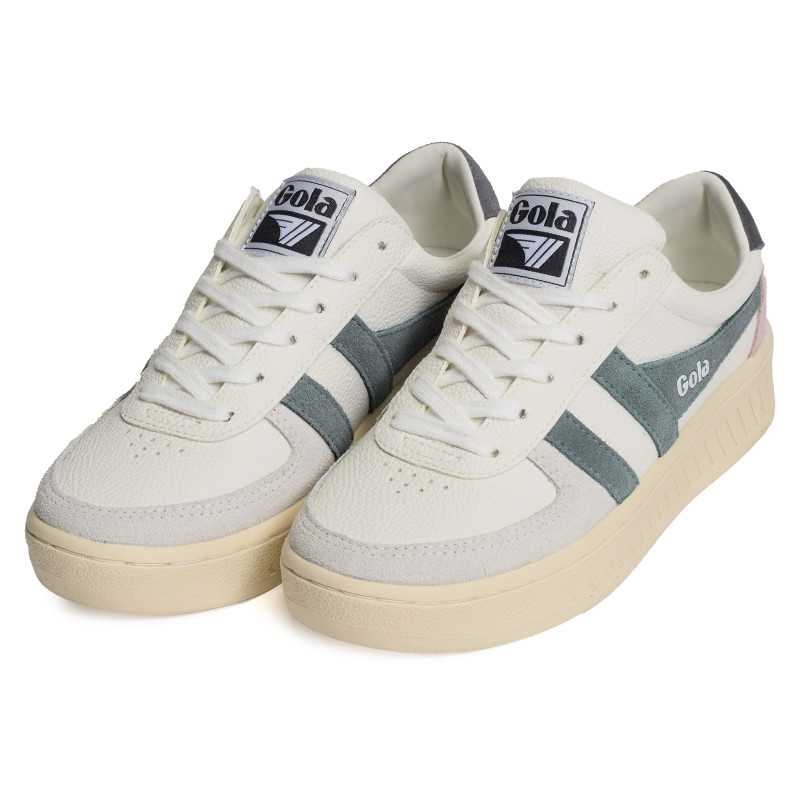 GRANDSLAM TRIDENT TRAINERS W Blanc Gris, Sneakers basses Gola