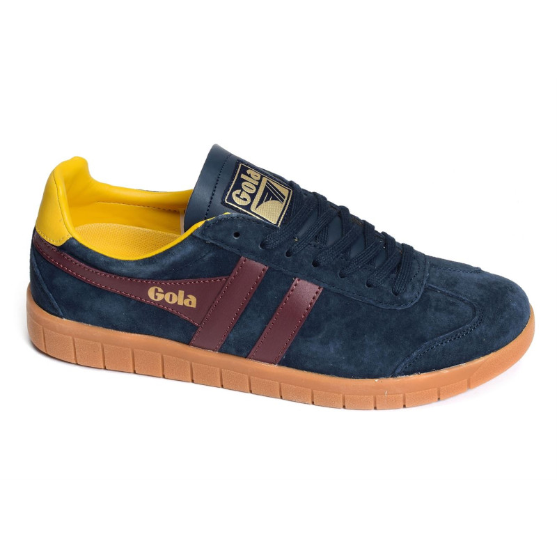 HURRICANE SUEDE TRAINERS Marine Bordeaux, Sneakers basses Gola