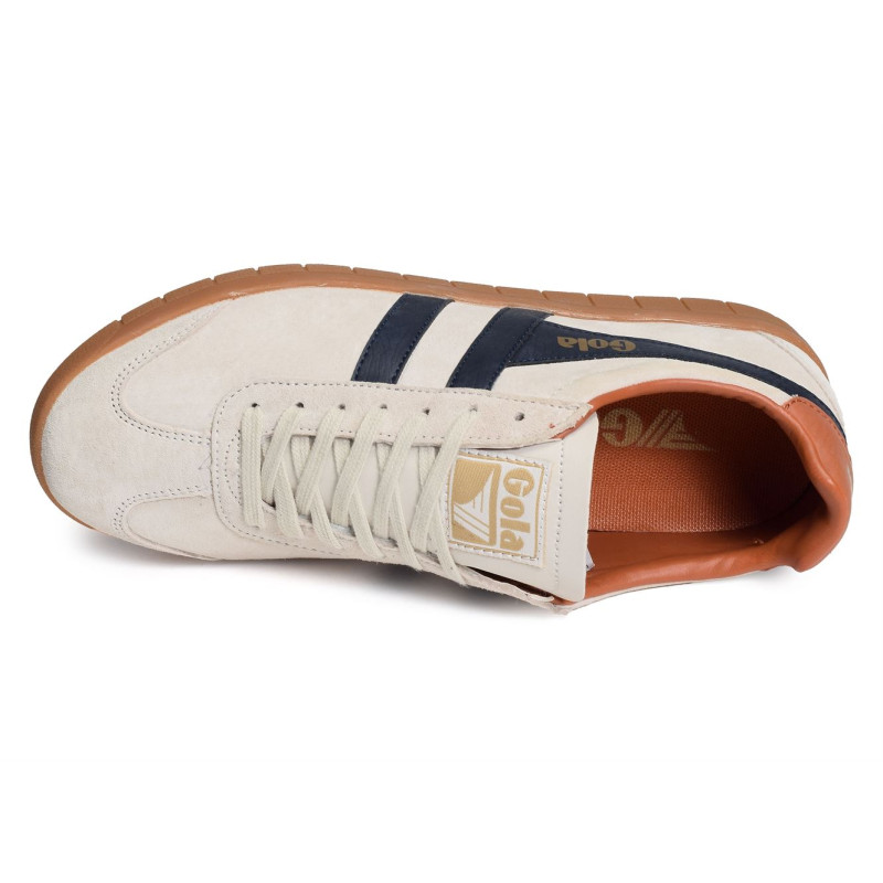 HURRICANE SUEDE TRAINERS Blanc Marine, Sneakers basses Gola