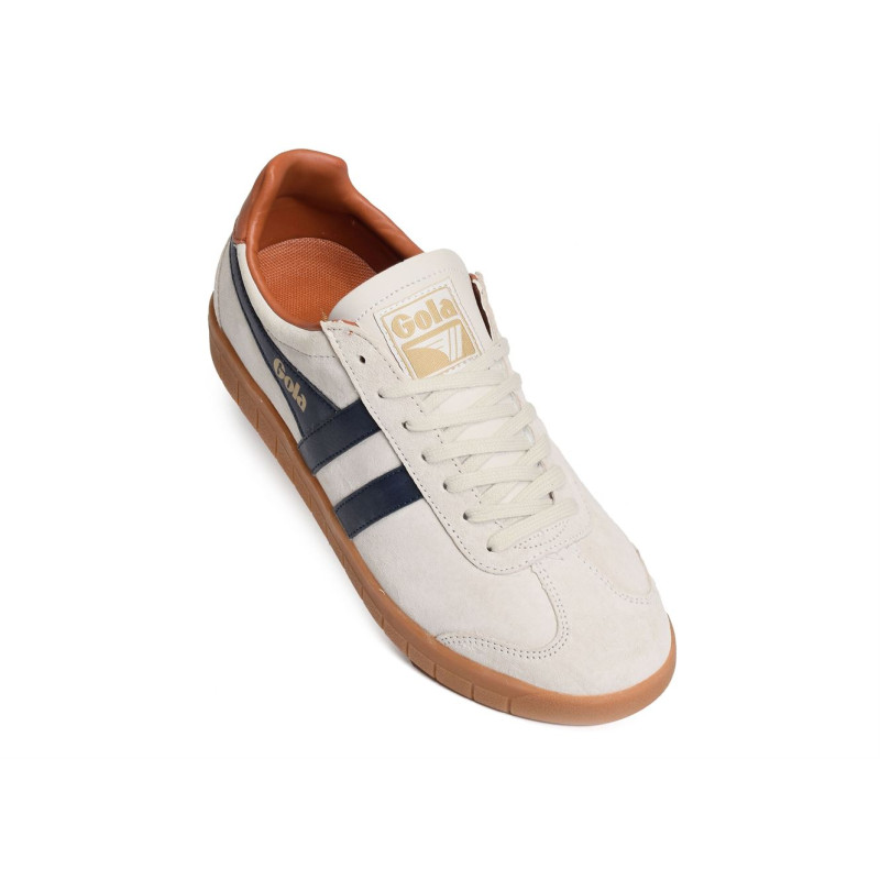 HURRICANE SUEDE TRAINERS Blanc Marine, Sneakers basses Gola