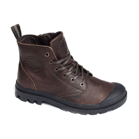 PAMPA ZIP LEATHER Marron, Boots Palladium