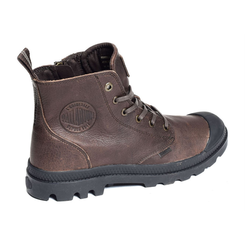 PAMPA ZIP LEATHER Marron, Boots Palladium