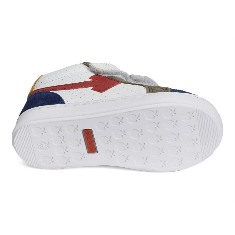 BOUBA SCRATCH ARROW Blanc Rouge, Chaussures à Scratch Shoopom