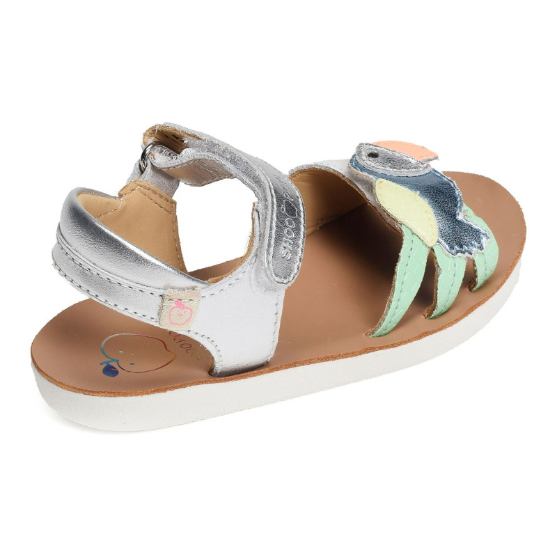 GOA TOUCAN Argent, Sandales plates & Nu-Pieds Shoopom