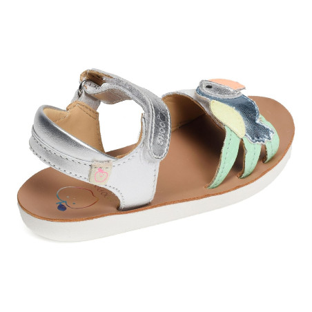 GOA TOUCAN Argent, Sandales plates & Nu-Pieds Shoopom