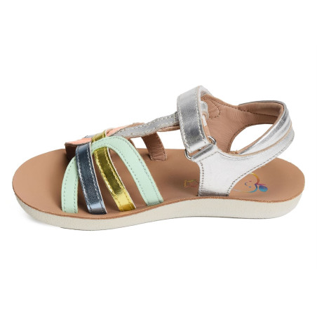 GOA CROSS Argent, Sandales plates & Nu-Pieds Shoopom