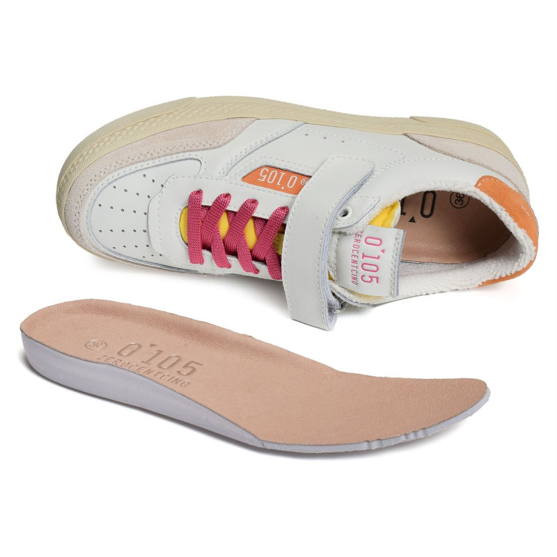 HAZEL VELCRO Blanc, Sneakers basses 0-105