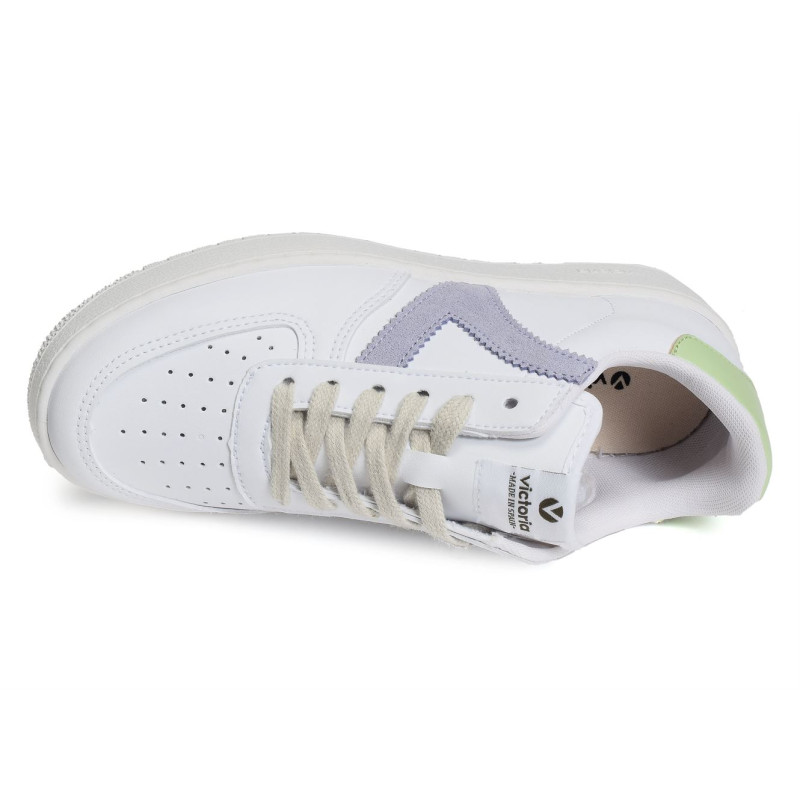 1258201 Blanc Violet, Sneakers basses Victoria