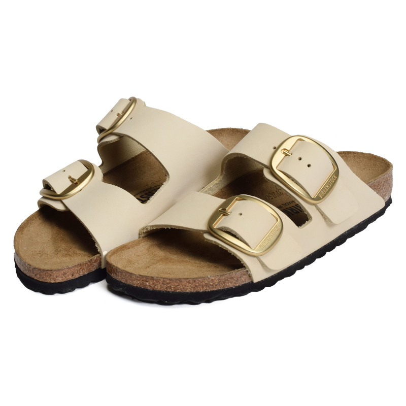 ARIZONA BIG BUCKLE LENB Ecru, Mules Birkenstock