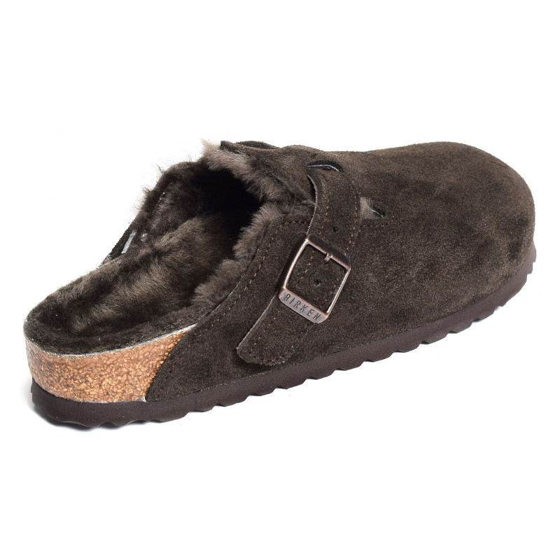 BOSTON SHEARLING W Moka, Sabots Birkenstock