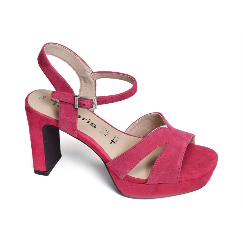 28309 Fuchsia, Nu-Pieds à talon Tamaris