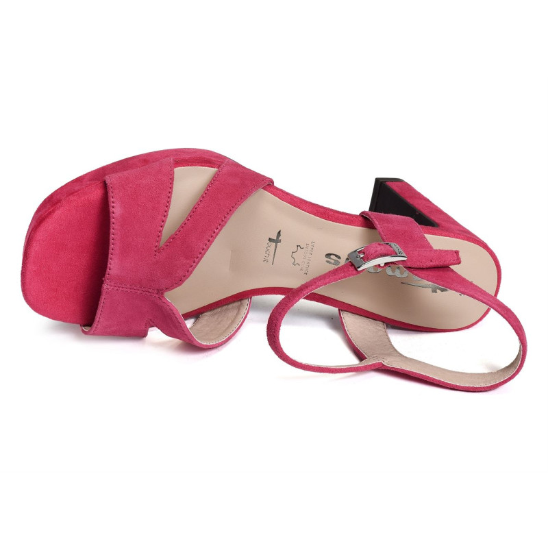 28309 Fuchsia, Nu-Pieds à talon Tamaris