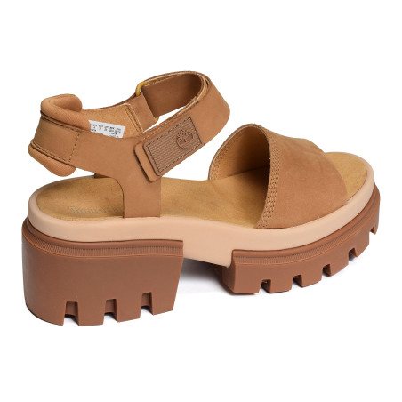 EVERLEIGH ANKLE STRAP Camel, Nu-Pieds à talon Timberland