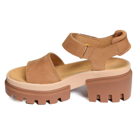 EVERLEIGH ANKLE STRAP Camel, Nu-Pieds à talon Timberland