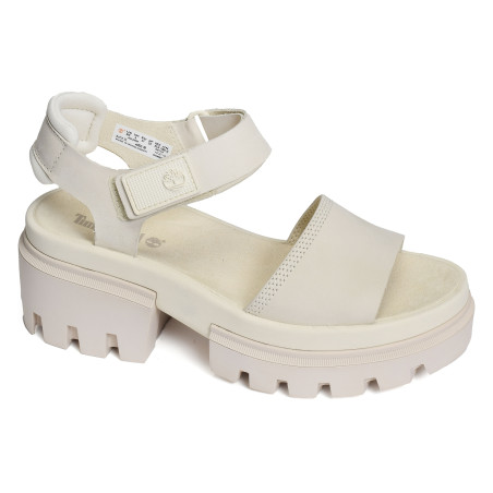 EVERLEIGH ANKLE STRAP Blanc, Nu-Pieds à talon Timberland