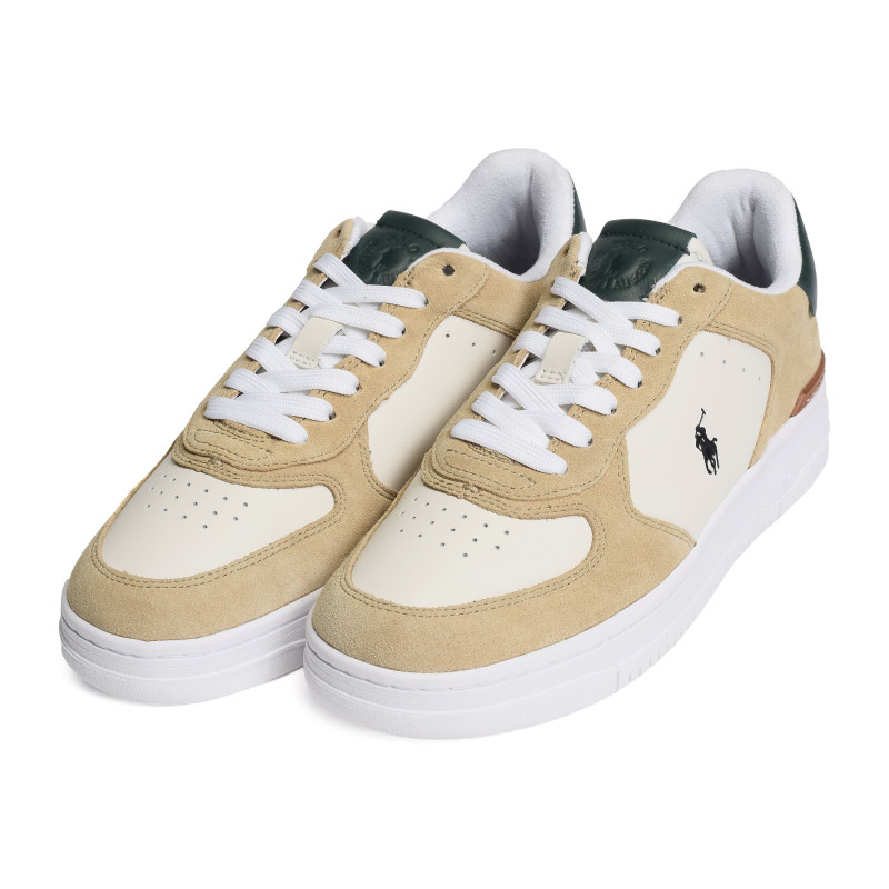 MASTERS COURT Beige Vert, Sneakers basses Polo Ralph Lauren