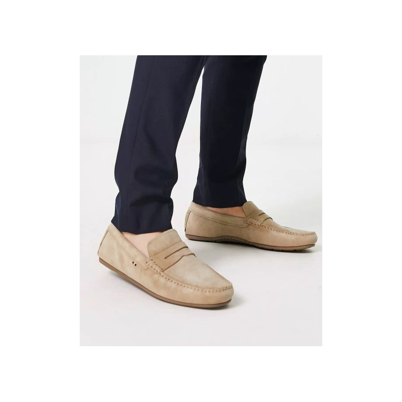 CASUAL HILFIGER SUEDE DRIVER 4998 Beige, Mocassins Tommy Hilfiger