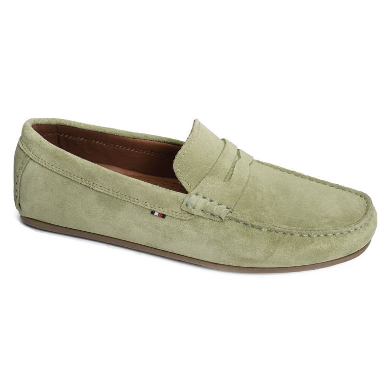 CASUAL HILFIGER SUEDE DRIVER 4998 Olive, Mocassins Tommy Hilfiger