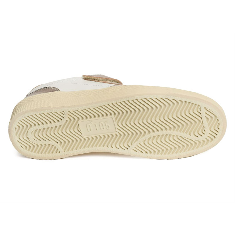 HAZEL VELCRO Blanc Or, Sneakers basses 0-105