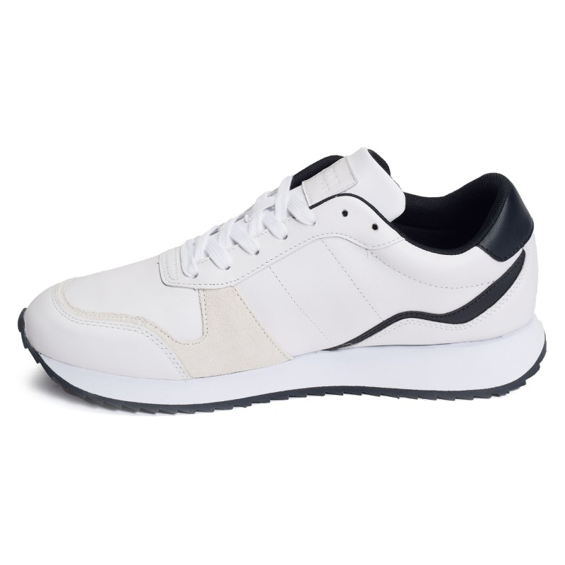 RUNNER EVO LEATHER 4714 Blanc, Baskets running Tommy Hilfiger