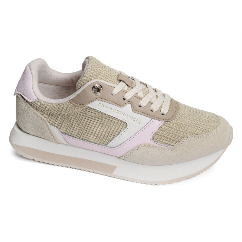 ESSENTIAL MESH RUNNER 7381 Beige, Sneakers basses Tommy Hilfiger