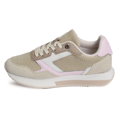 ESSENTIAL MESH RUNNER 7381 Beige, Sneakers basses Tommy Hilfiger