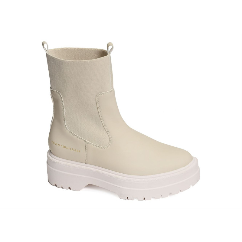 FEMININE SEASONAL UTILITY BOOT 7226 Beige, Chelsea boots Tommy Hilfiger