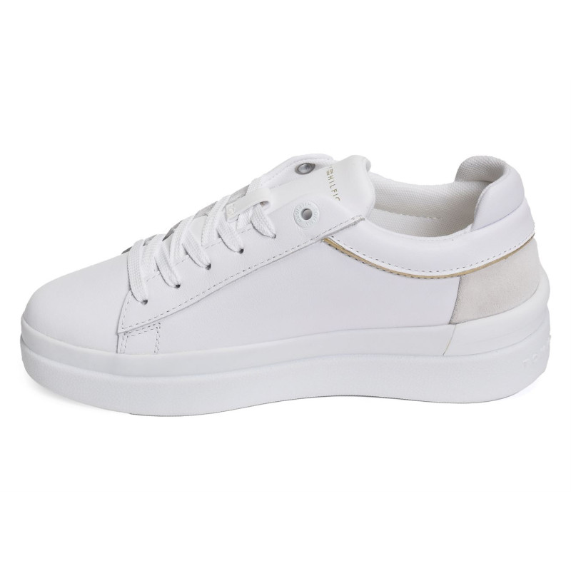 CORP WEBBING COURT SNEAKER 7387 Blanc, Sneakers basses Tommy Hilfiger