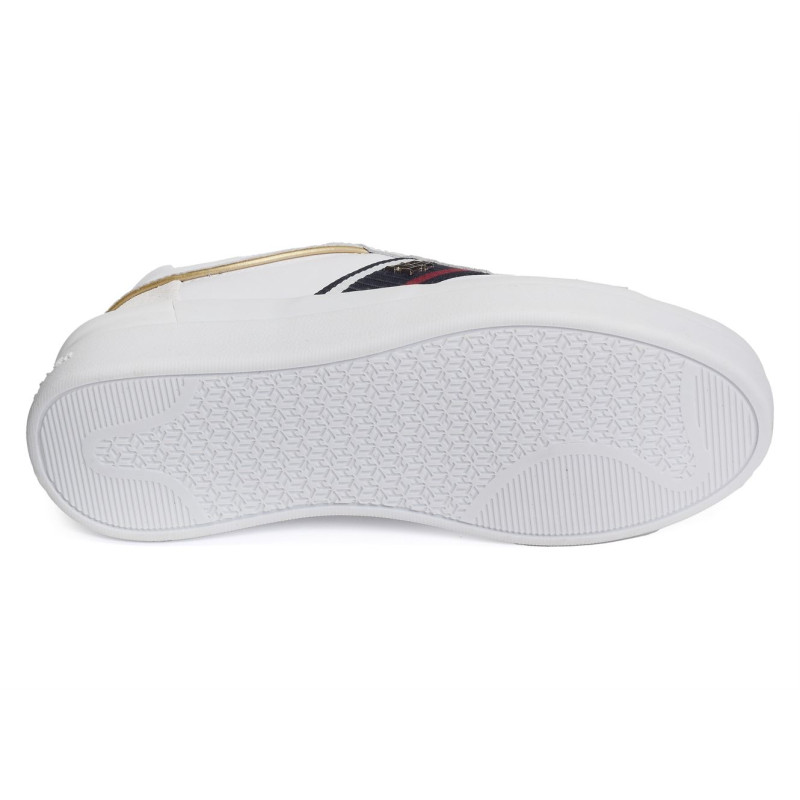 CORP WEBBING COURT SNEAKER 7387 Blanc, Sneakers basses Tommy Hilfiger