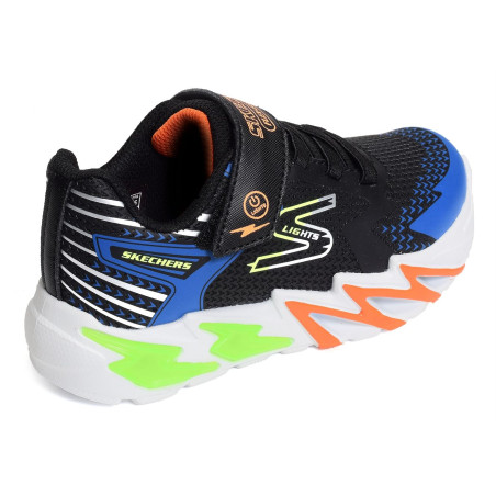 FLEX GLOW BOLT Noir Bleu, Baskets running Skechers