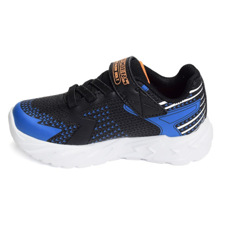 FLEX GLOW BOLT Noir Bleu, Baskets running Skechers