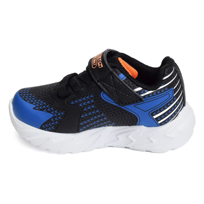 FLEX GLOW BOLT BB Noir Bleu, Baskets running Skechers