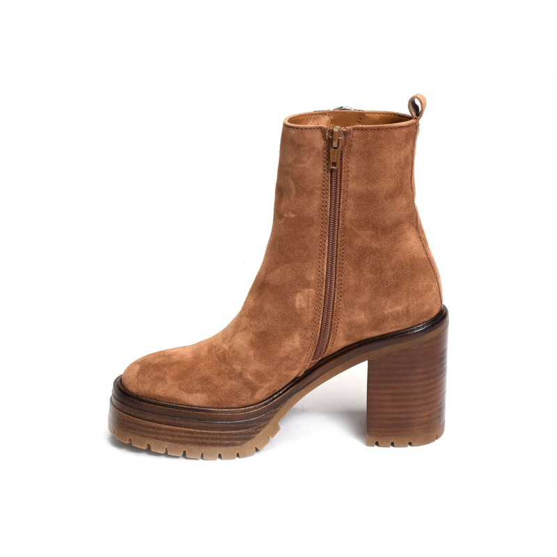 AMINA 2683 Camel, Bottines Alpe