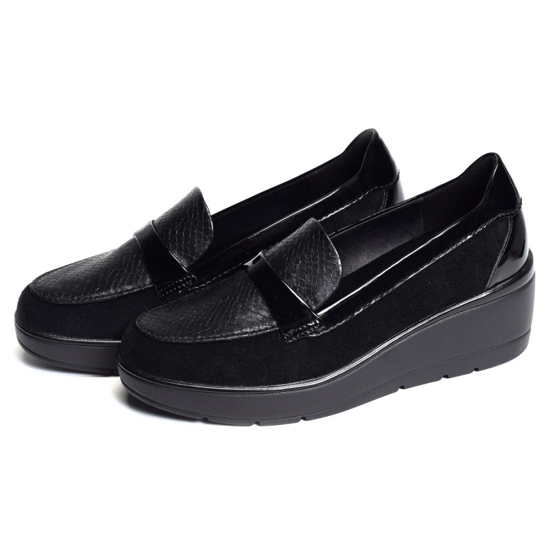 D ILDE B Noir Noir, Mocassins Geox