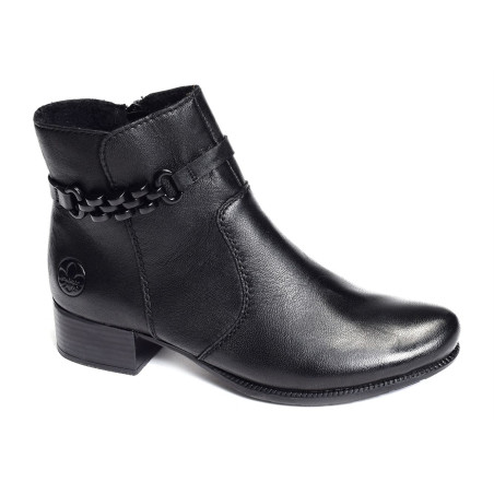 78676 Noir, Bottines Rieker