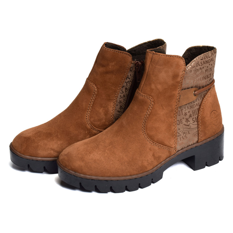 X5755 Camel, Bottines Rieker